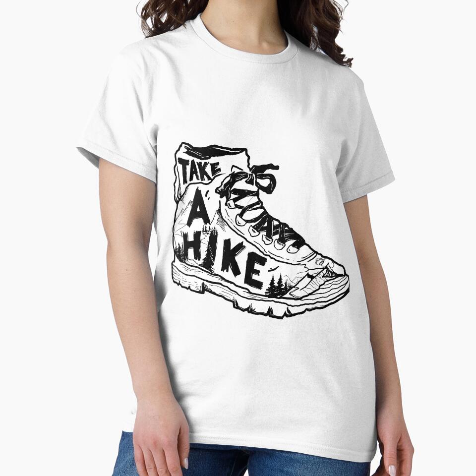 Take a Hike - Hiking Boot Sticker by iceteeselling
