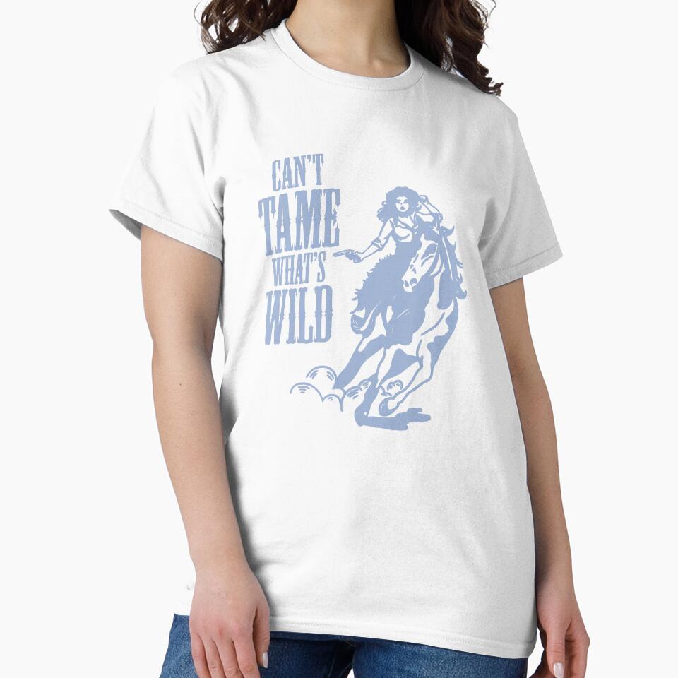 Can’t Tame What’s Wild Blue Cowgirl Aesthetic by Creative Brat Design Studio