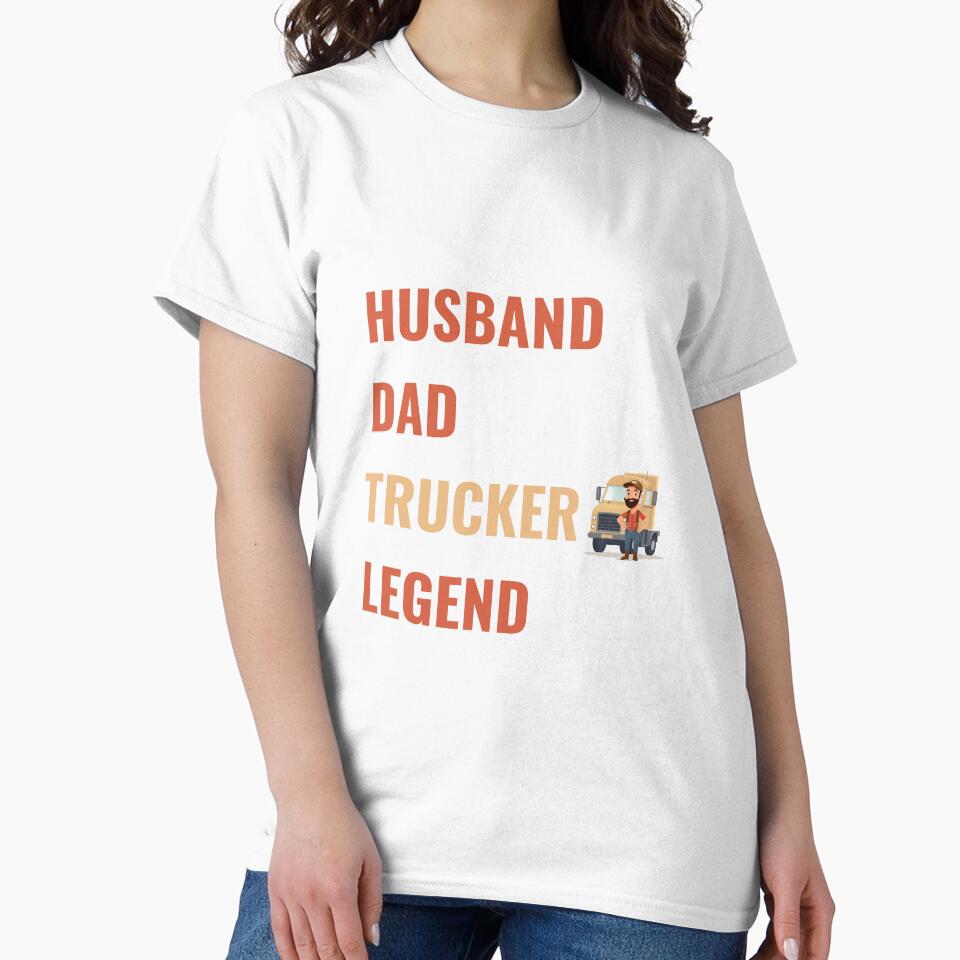 Husband Dad Trucker Legend by KateKorsaro