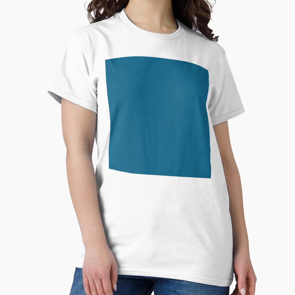 Solid Ocean Blue Colour Pattern by iamwowie