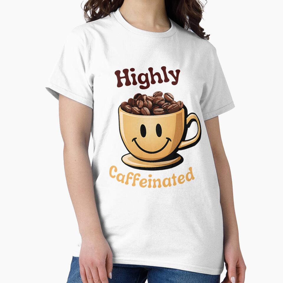 Funny Retro Highly Caffeinated Coffee Cup by MALIKABO