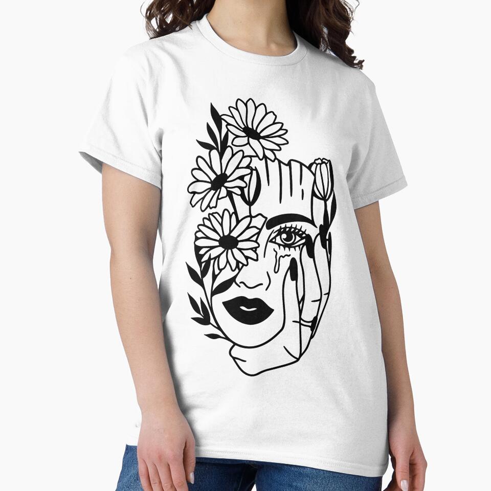 Woman Face Line Art by KereetsaOne
