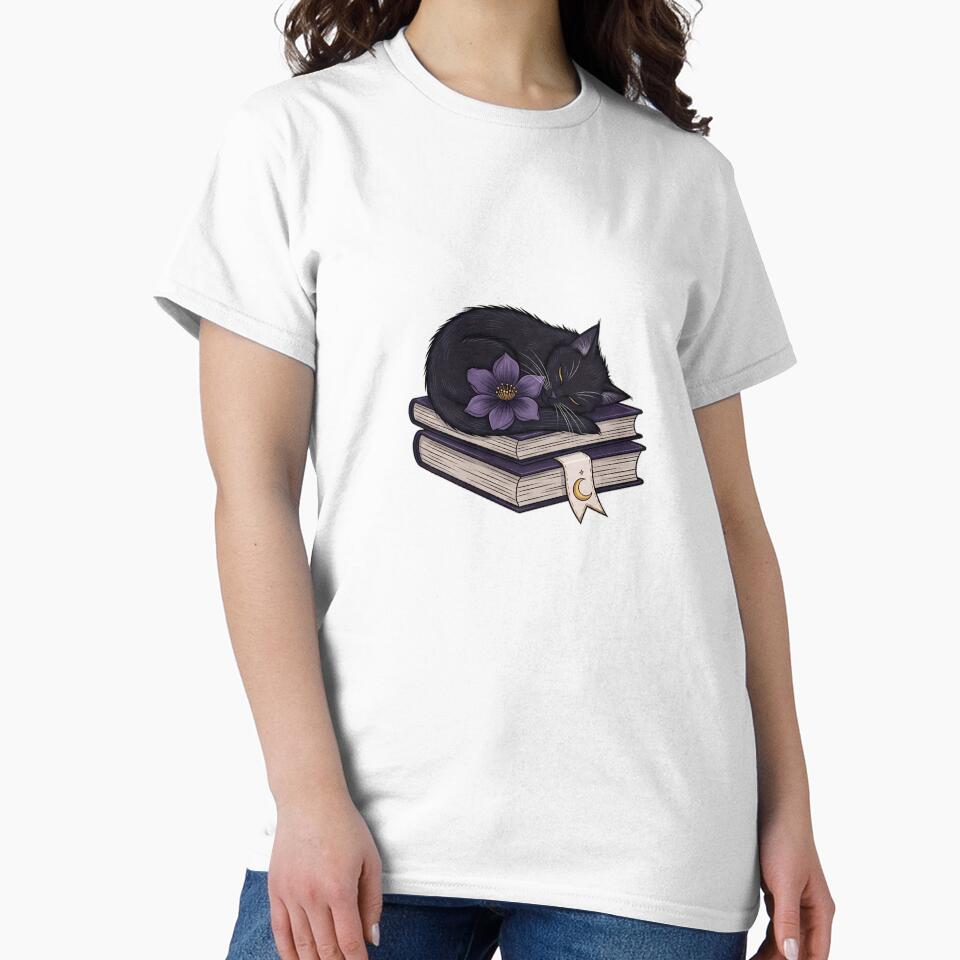 Black Cat Reading Gift by IllumeInk