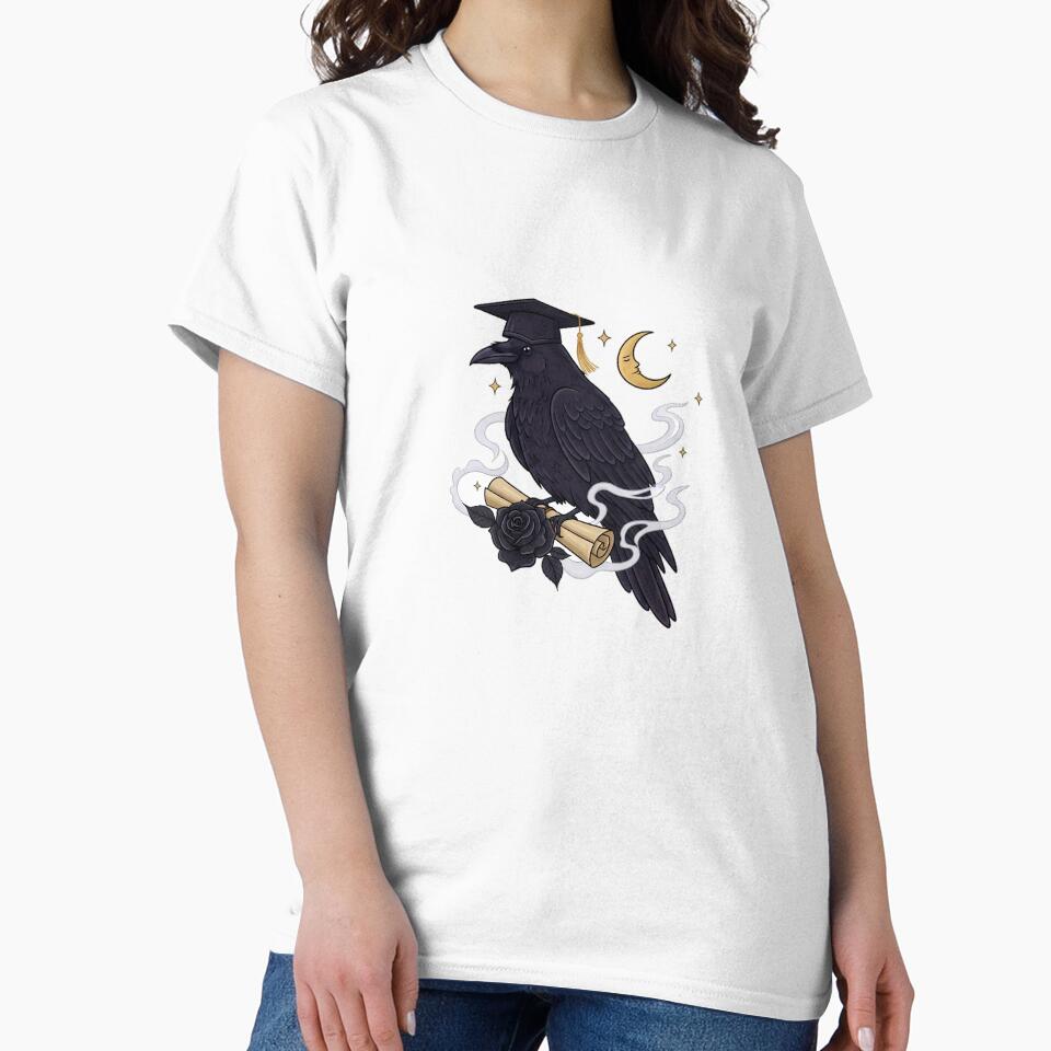 Raven Graduate Moon Gift by IllumeInk