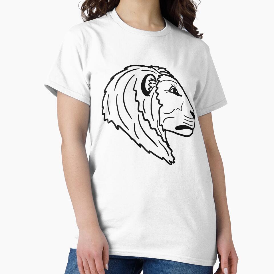 Line art lion by Antiope33