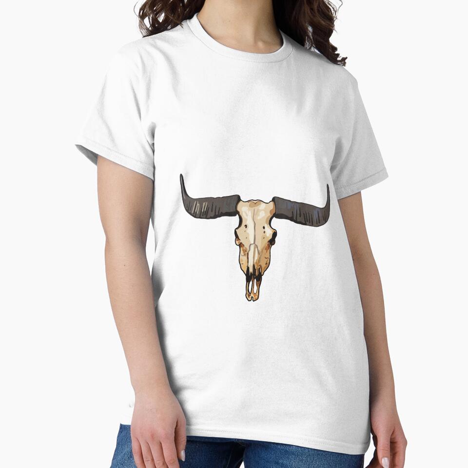 Western Skull Sticker – Cow Skull PNG Transparent Boho Cowboy Decal by Bedoya Illustrations