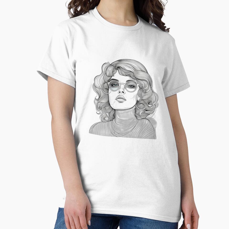 Retro 70S Groovy Line Art Design by Shadow-Stone