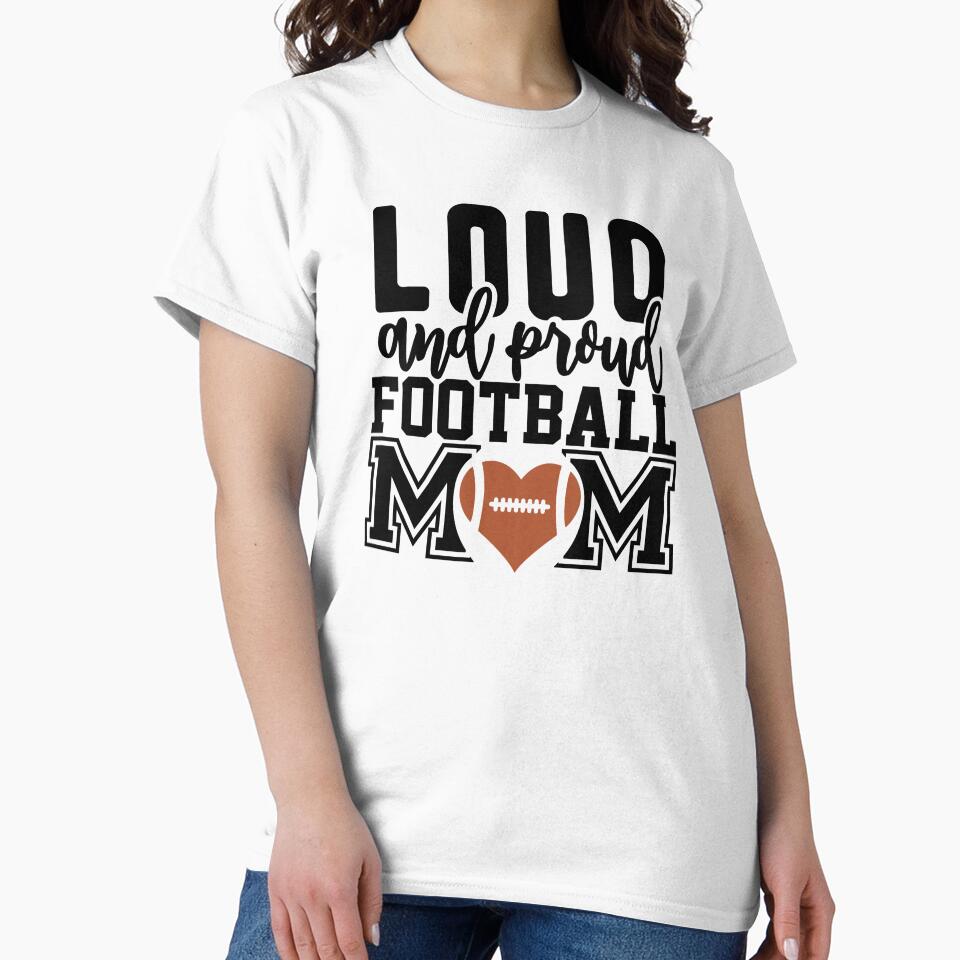 Loud and Proud Football Mom Apparel & Home Decor by Compass and a Camera