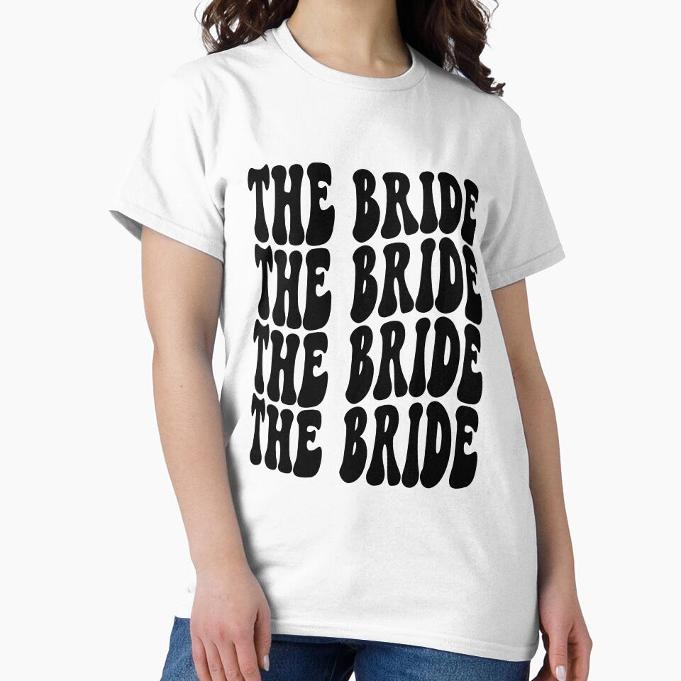 The Bride Black Retro Graphic Bridal Party Gifts for Bachelorette Party by mysticblvd