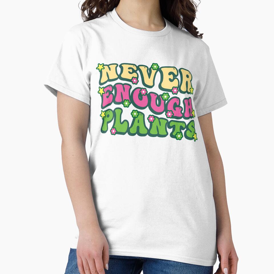 Groovy Gardener mom design , Never Enough Plants - Colorful text design for Organic Gardening by Fokma