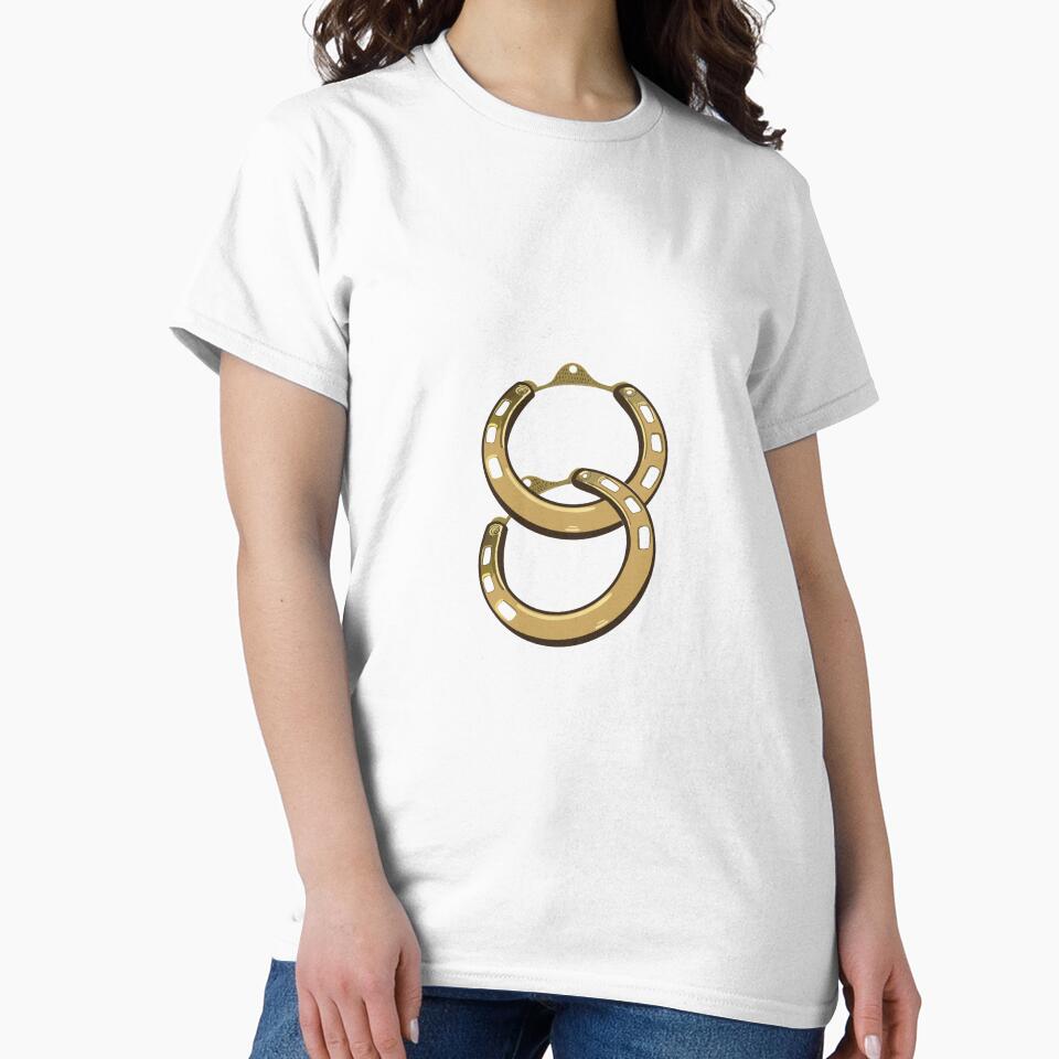 Intertwined Lucky Horseshoes – Minimal Western Symbol Design by Bedoya Illustrations