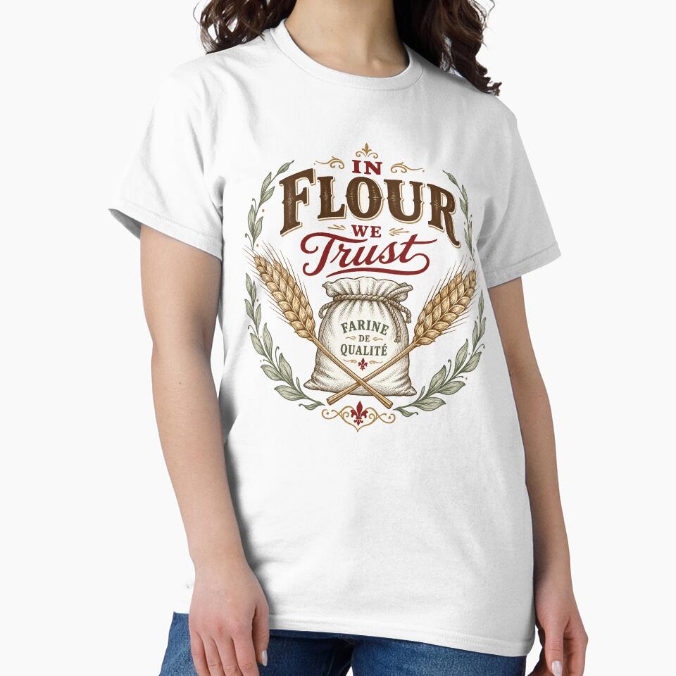 In Flour We Trust Vintage Bakery Gift by BoosterShop