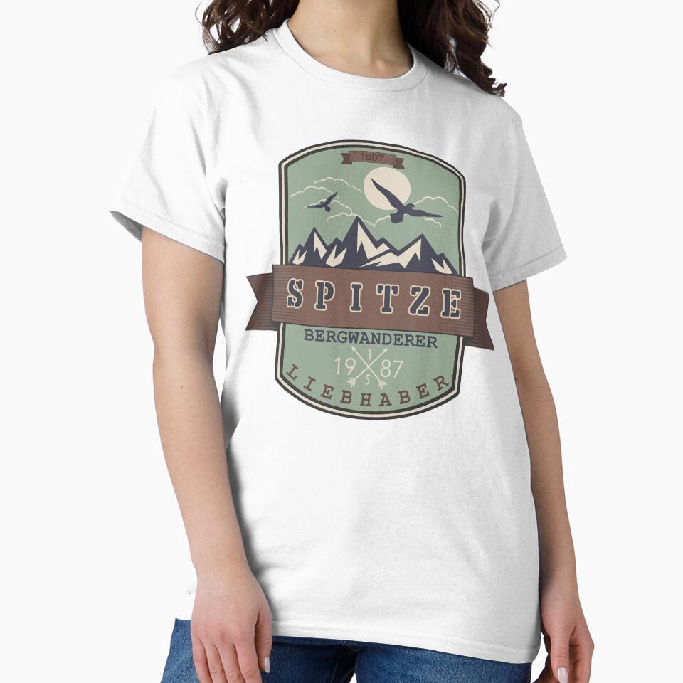 Tip | Mountain hiker lover | German hiking | Black hiking t-shirt by Ainbowz-Artwork
