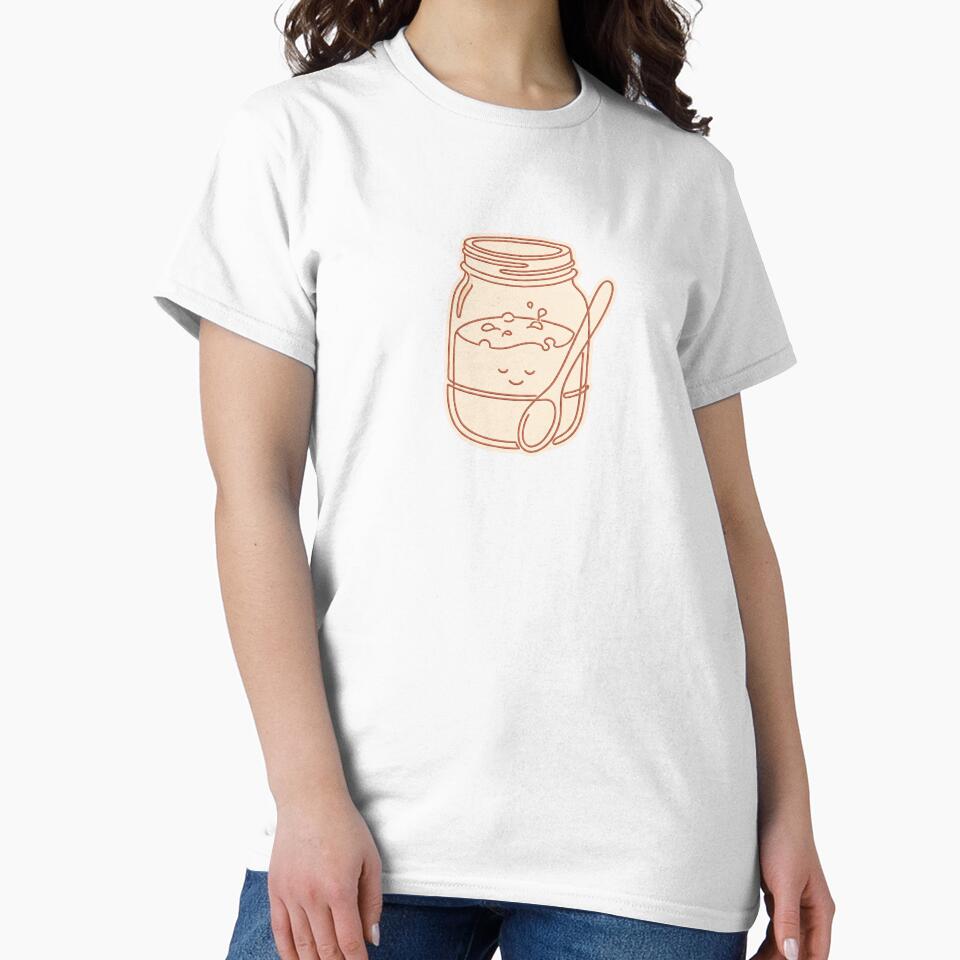 Sourdough Starter Single-Line Embroidery Style Art by Ninjacatoff