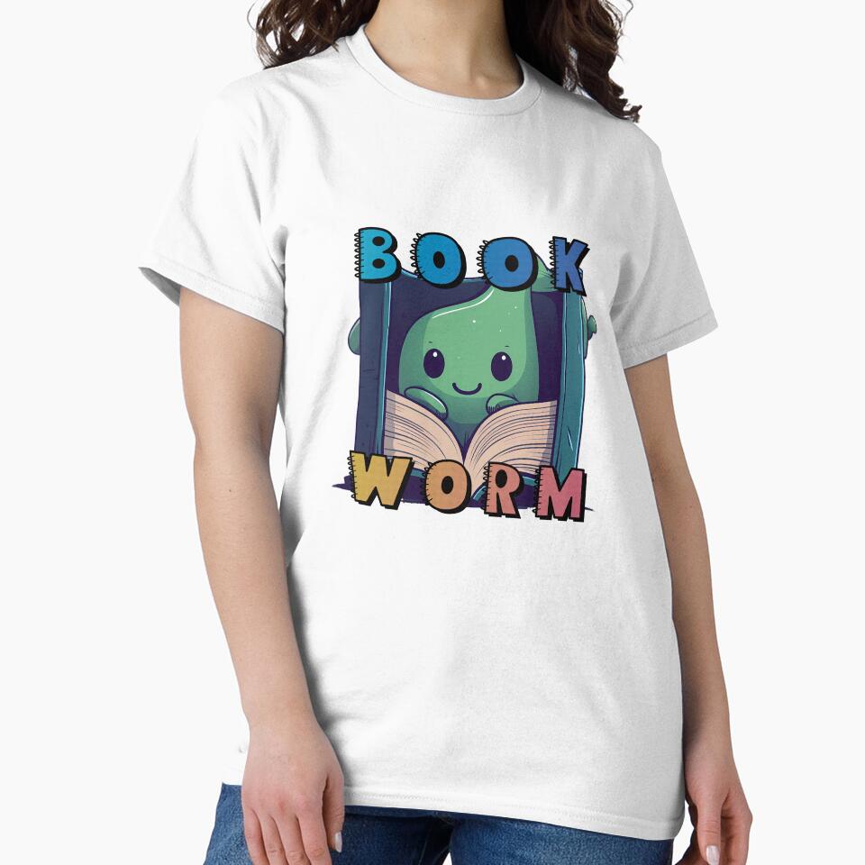 Book Worm: Adorable Reading Lover / Book Lover by Bug & Brush