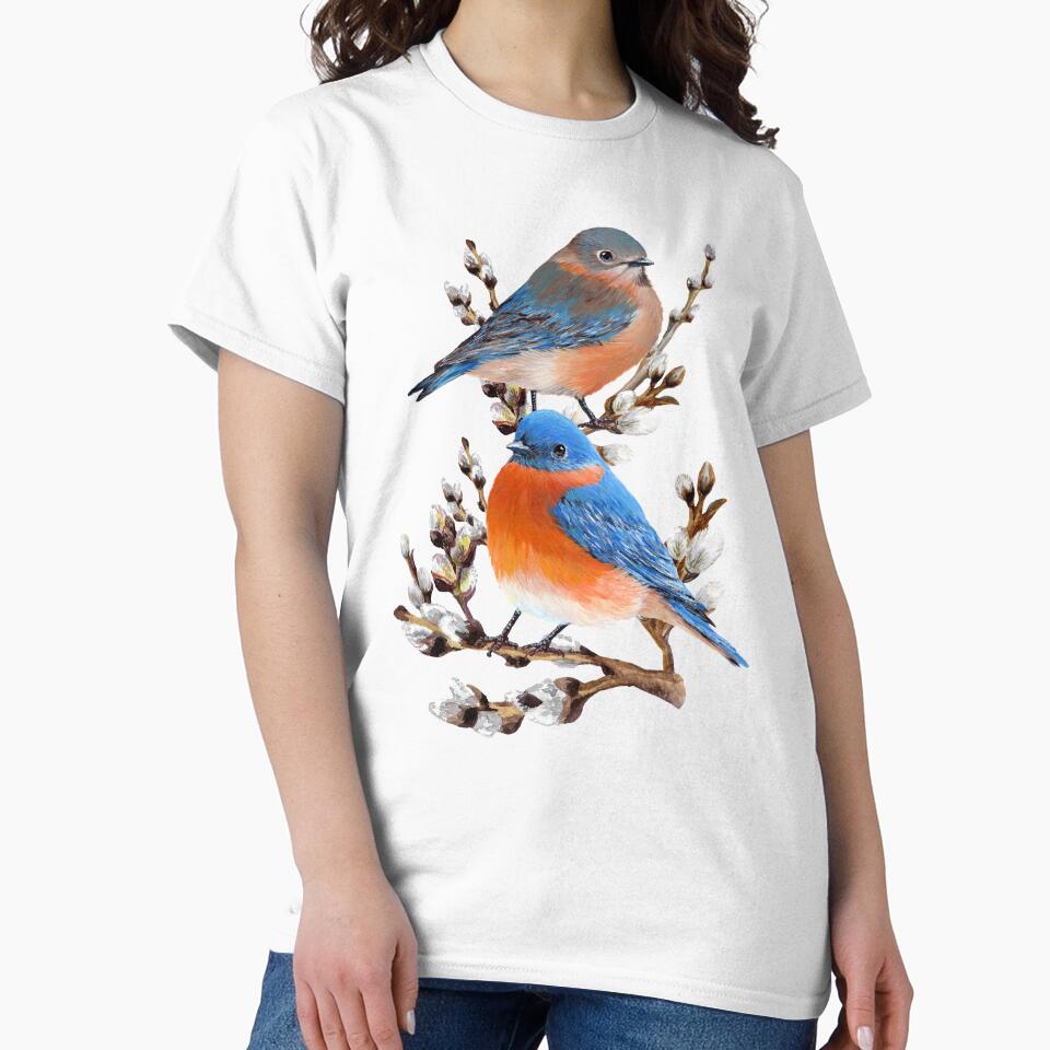 Eastern Bluebird Couple by Roy & Tiffany Unisex