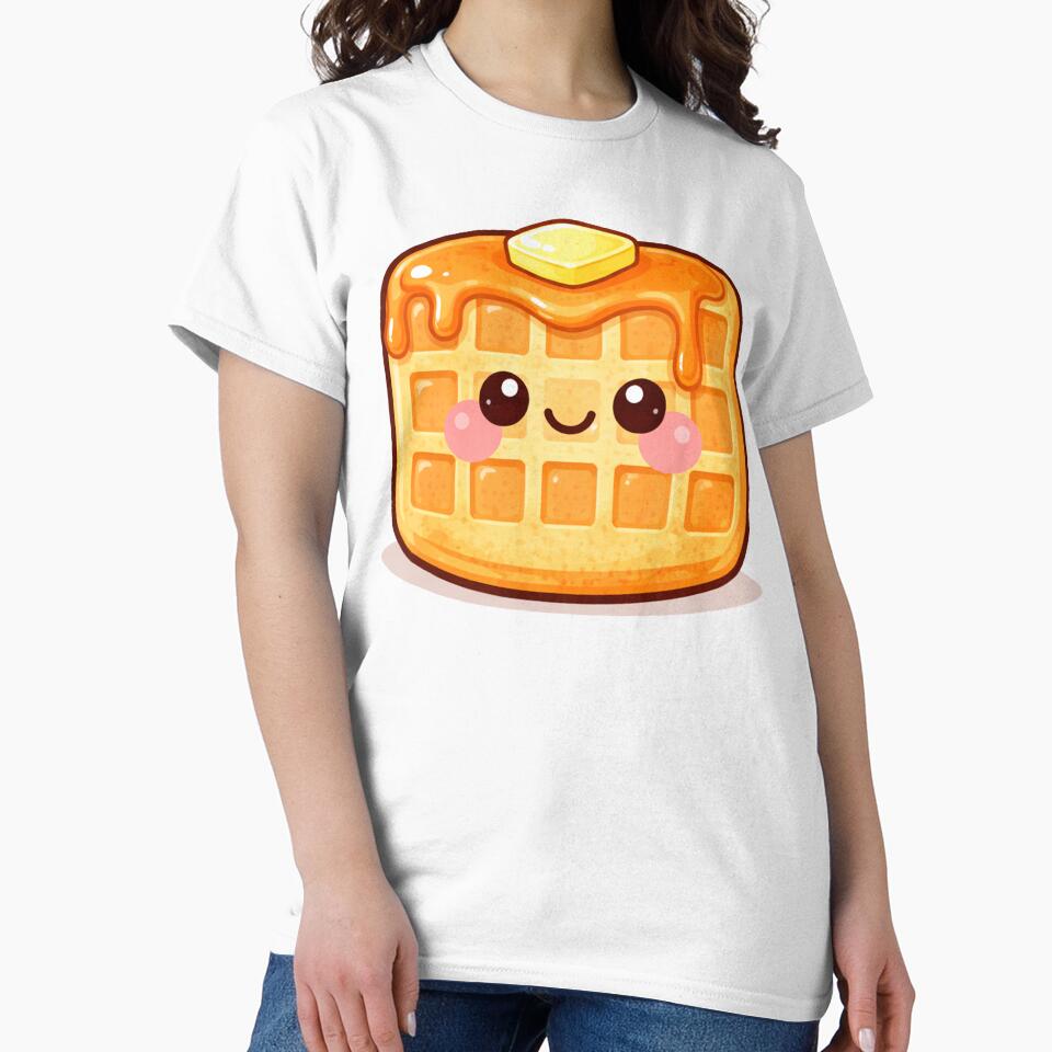 Cute Food Club Waffle Kawaii Breakfast by ImagenFusionP