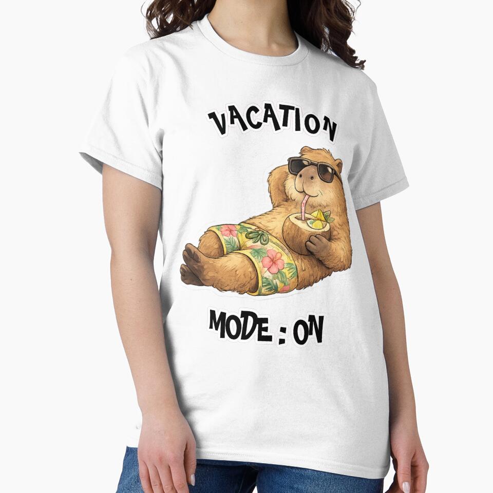 Relaxing Vacation Capybara Design by StyleBloomes