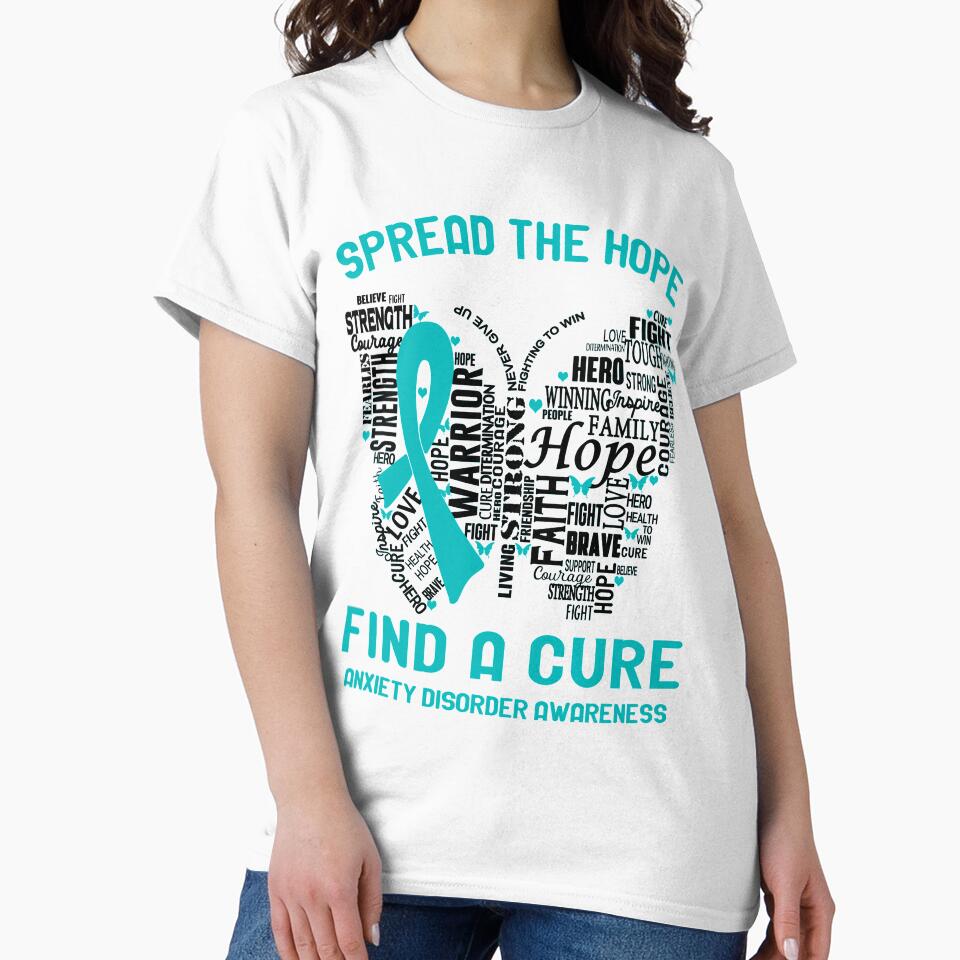 Anxiety Disorder Awareness Spread The Hope Find A Cure by Victormoratalla