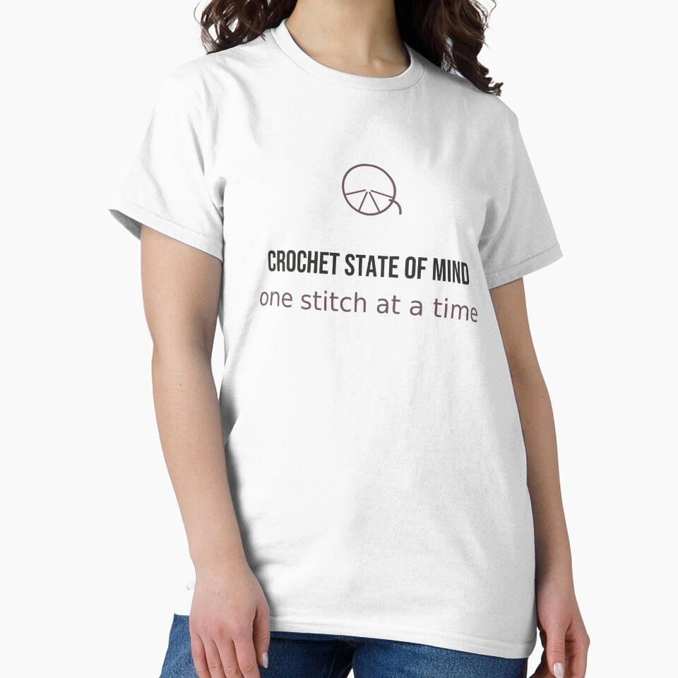 Crochet State of Mind - Minimalist Crochet Tee by RankShift