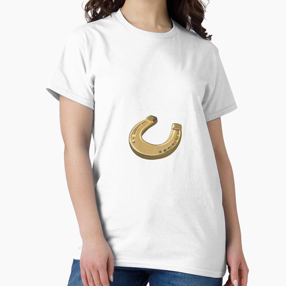 Lucky Horseshoe Sticker - Minimal Western Transparent Decal by Bedoya Illustrations