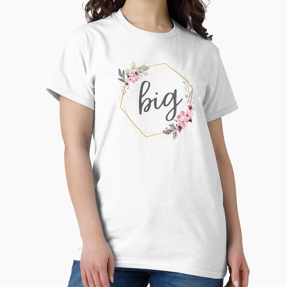 Big Sis - Floral - Cute Gift for Your Big Sister by patternjp