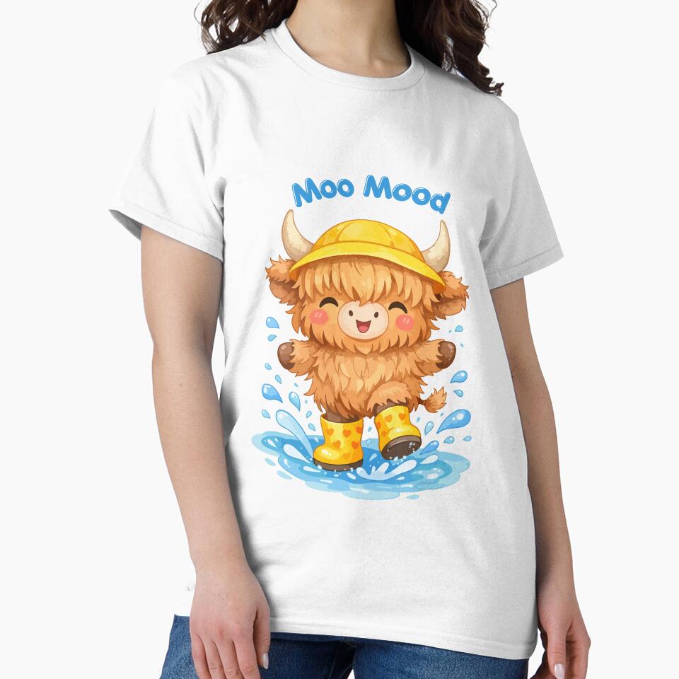 Cute Kawaii Highland Cow for Cow Lovers | Moo Moo Funny Farm Animal by stylishdzign