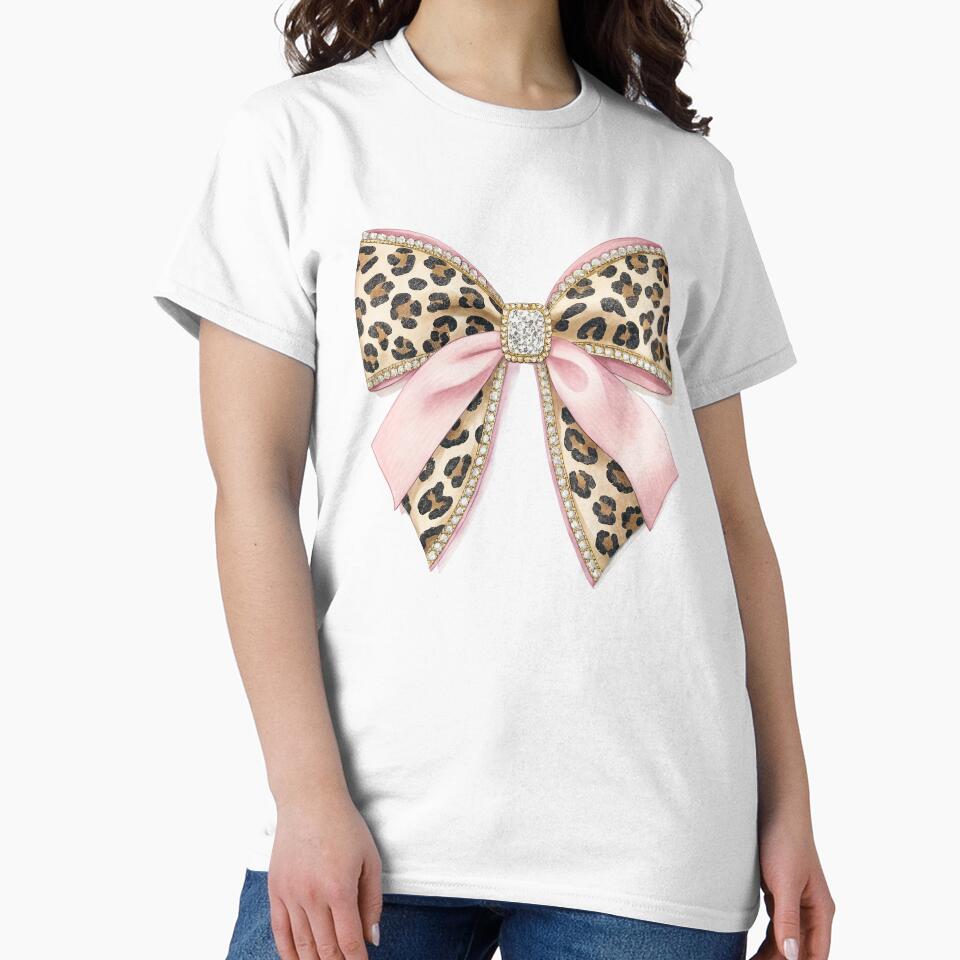 Leopard Print Pink Coquette Bow by CraftsEtc