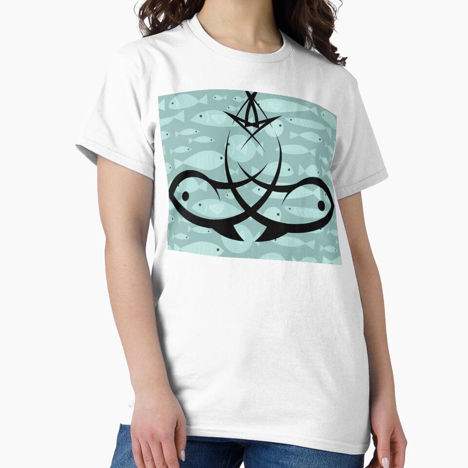 Abstract Ocean Fish Pattern | Minimalist Underwater Sea Life Design | Nautical Art by Palette _Vibes