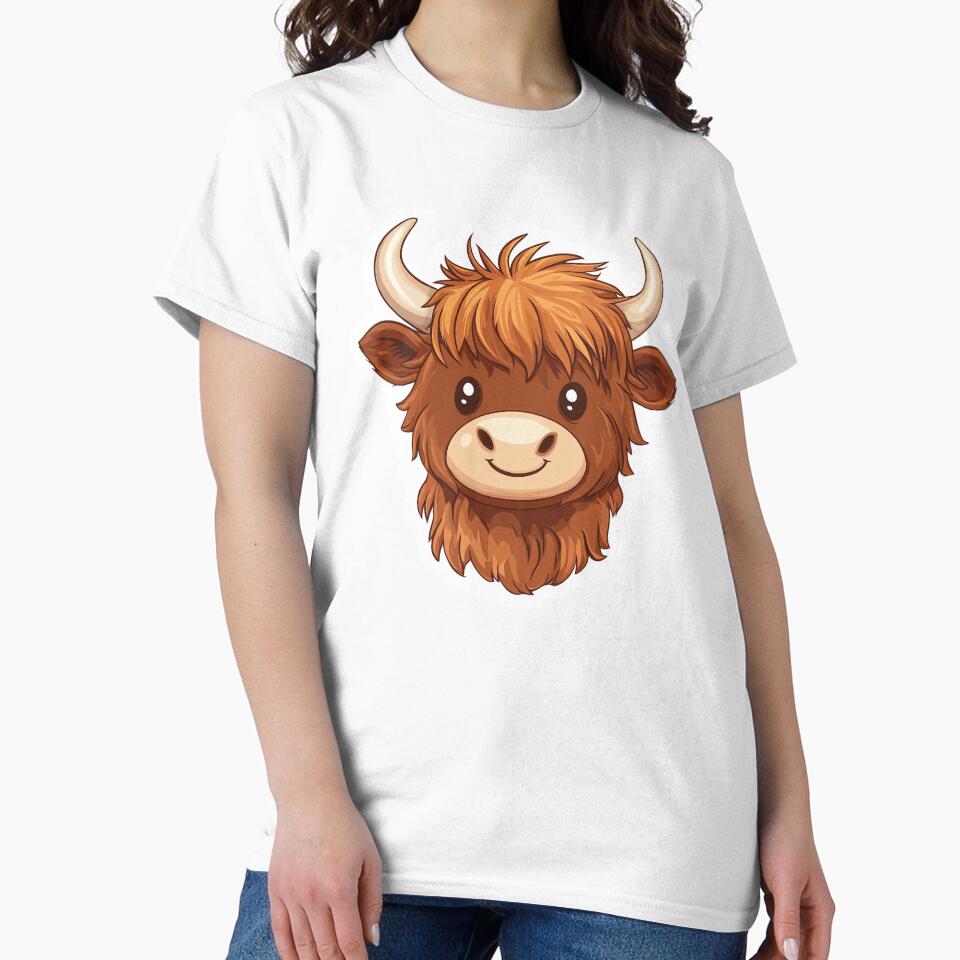 Highland cow by Line Designs By Duck