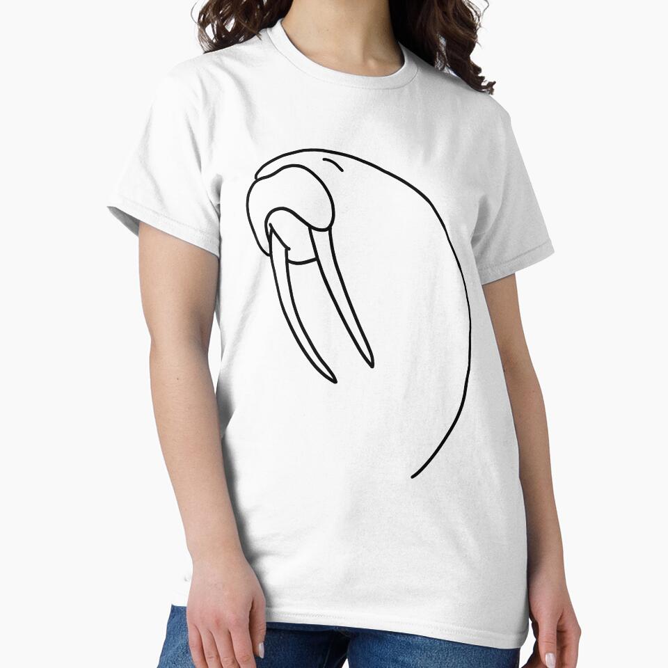 Minimalist Walrus - Large Print by magic8walrus