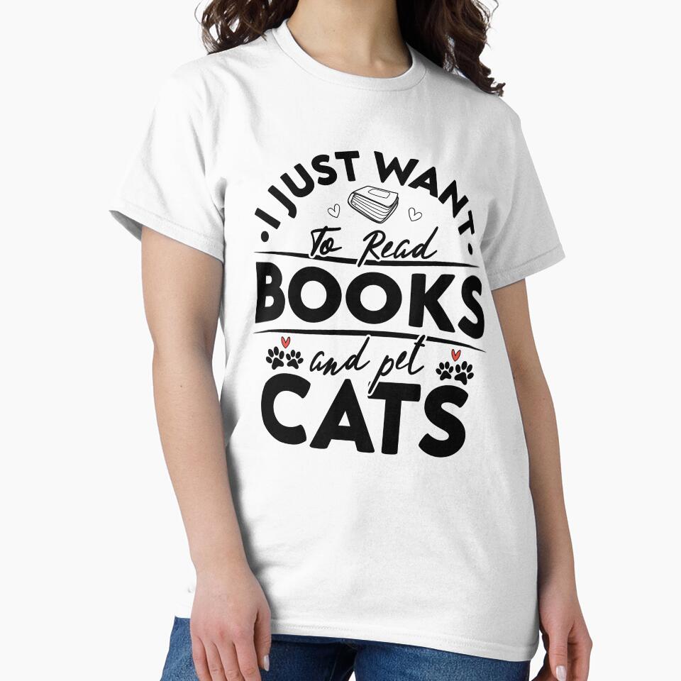 I Just Want To Read Books And Pet Cats by FallInLoveCo