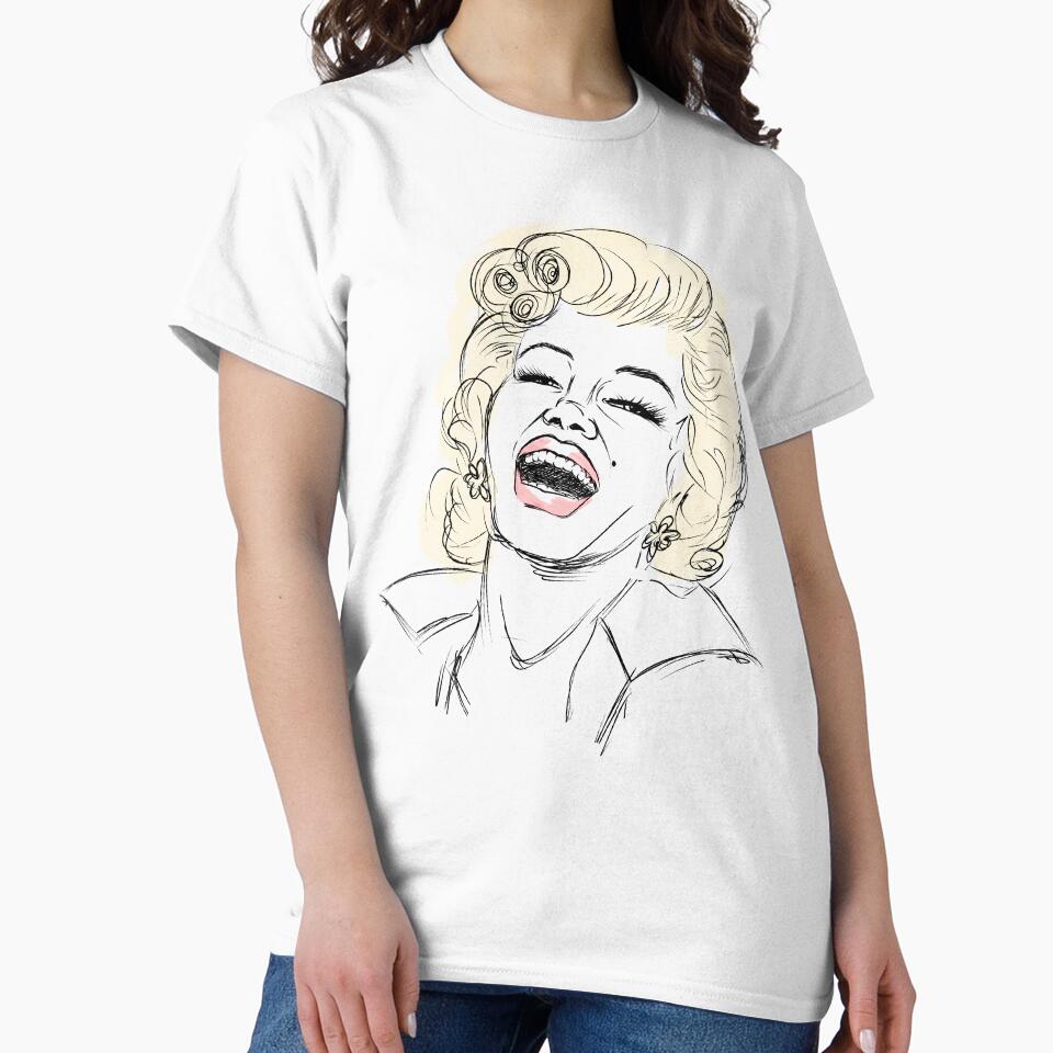 Marilyn line art by Penny Stanley (ICONIC FOX GRAPHICS)