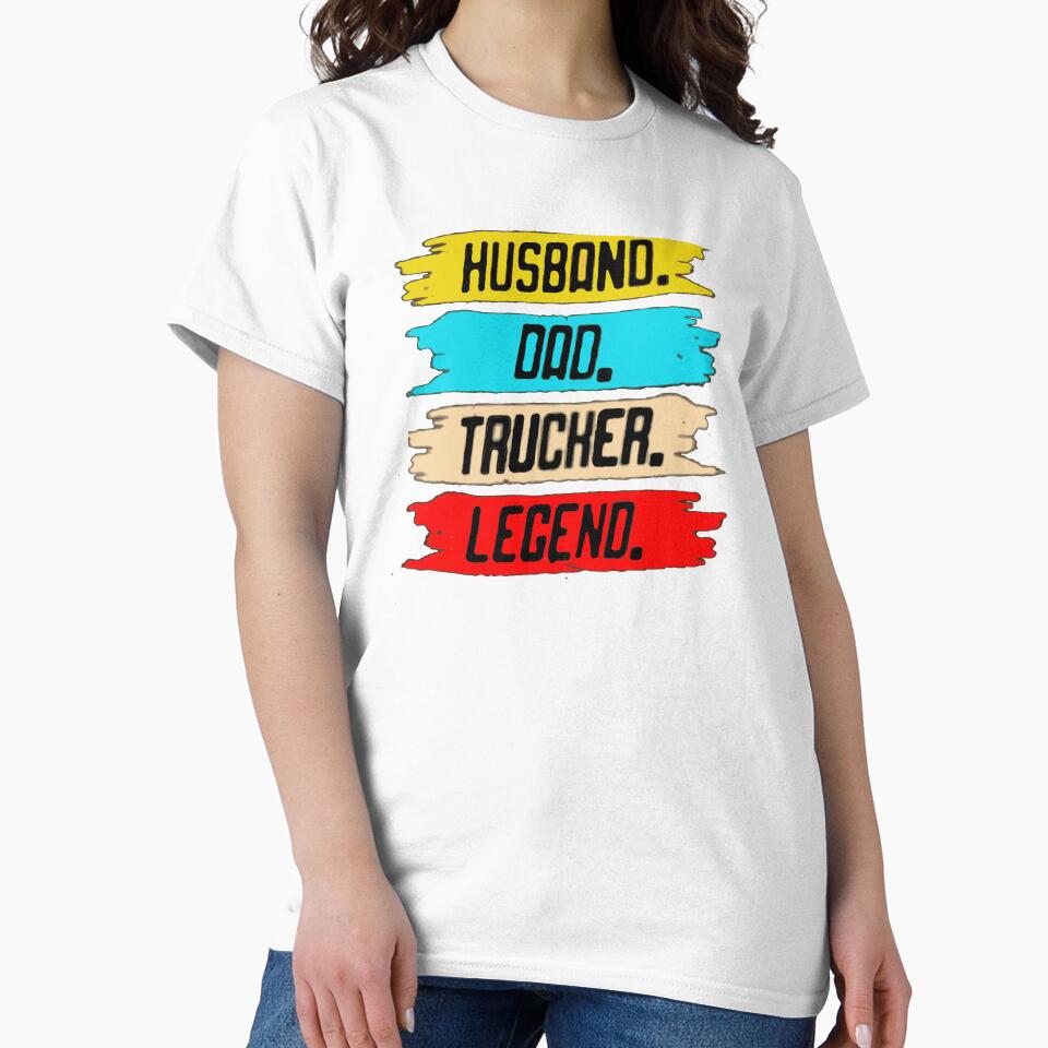 Husband Dad Trucker Legend by Aleena  the princess