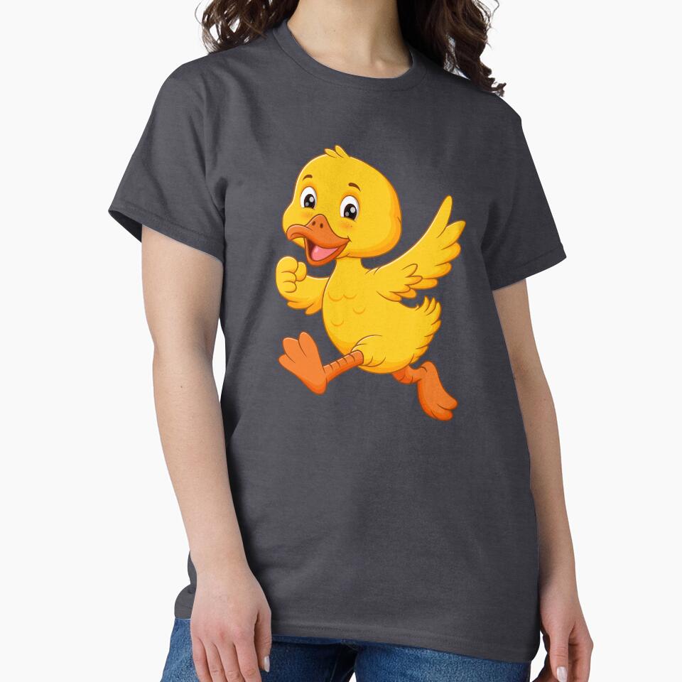 cute cartoon duck running sticker by anandsiva2703