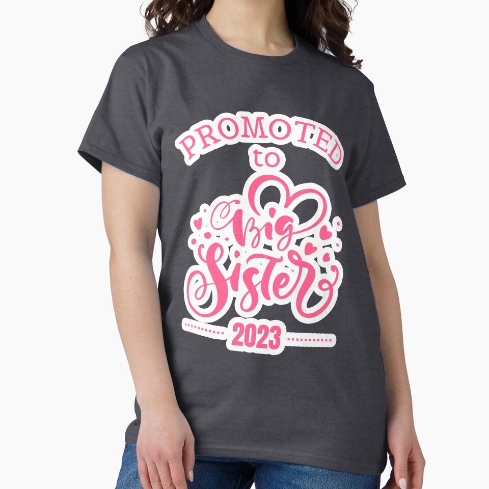 Promoted to big sister 2023 hearts and white outline by Lady-Frost