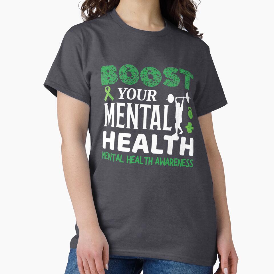 Mental Health Awareness - Boost Your Mental Health With Exercise by OwlCanvas