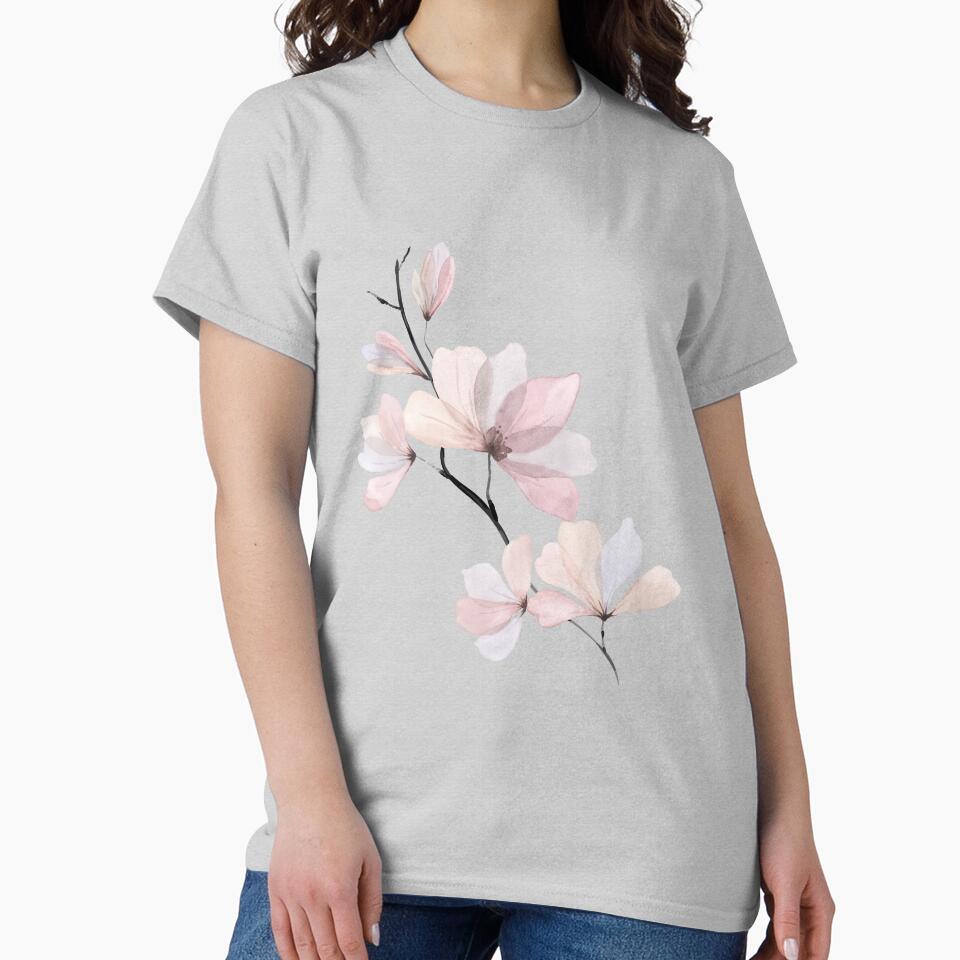 watercolour pastel pink flowers by the snowghost Unisex