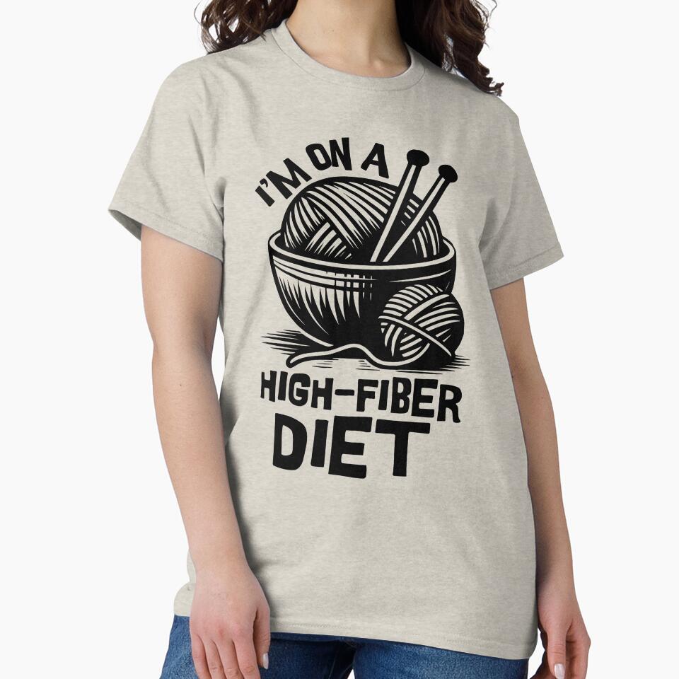 High fiber diet - yarn humor by EvergreenWhimsy