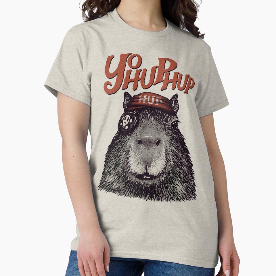 Capyrate - YoHupHup Red Pirate Capybara Yo Ho Ho Yohoho | His Name - Gort | Capy Yuzu | Pet Mat Bandana by Any Color Designs