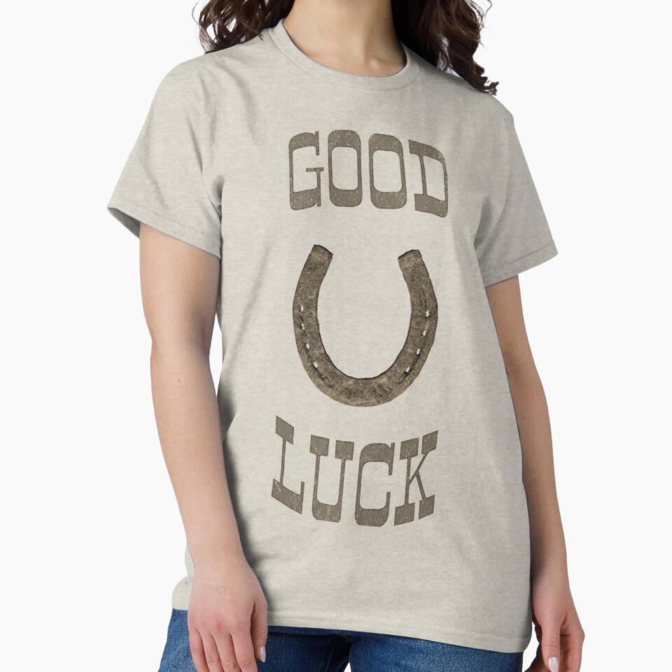 Good Luck Horseshoe – Rustic Western Lucky Charm Design by donwillisjrart