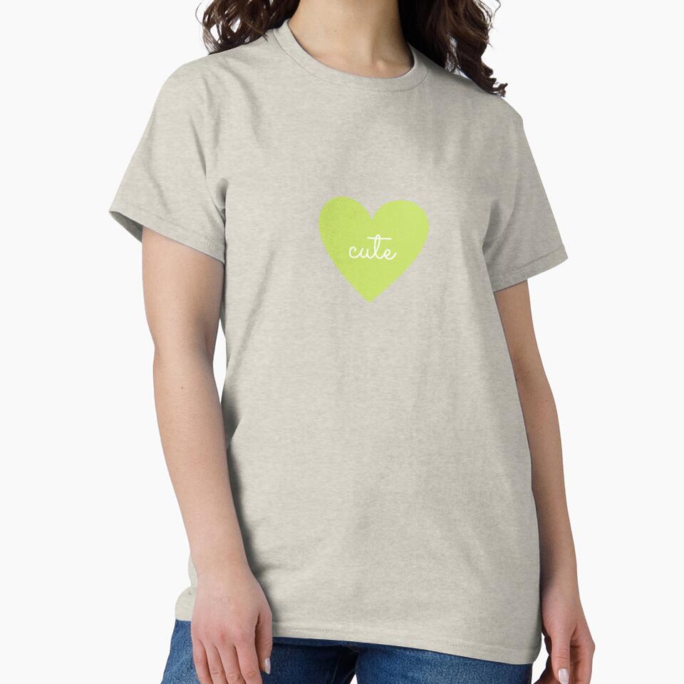 Cute Heart Print (Light Green) by saeroun