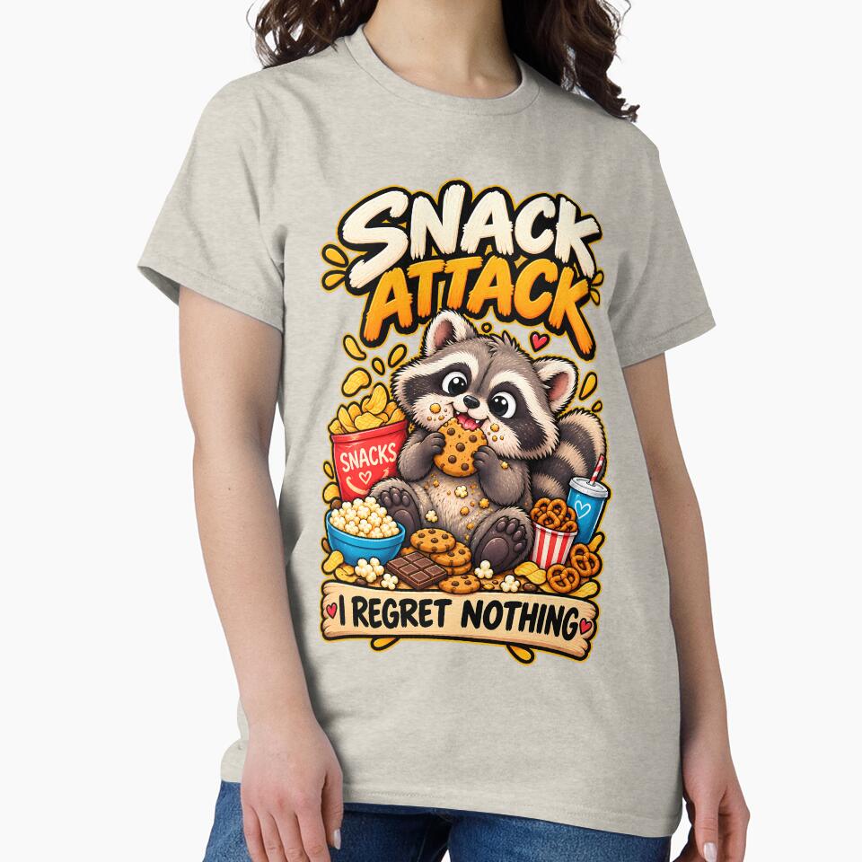 Snack Attack Raccoon – Cute Funny Animal Food Lover by Srijan-studio