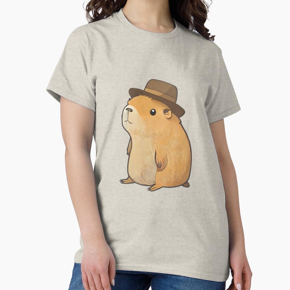 Cute capybara with hat by CottonHouse