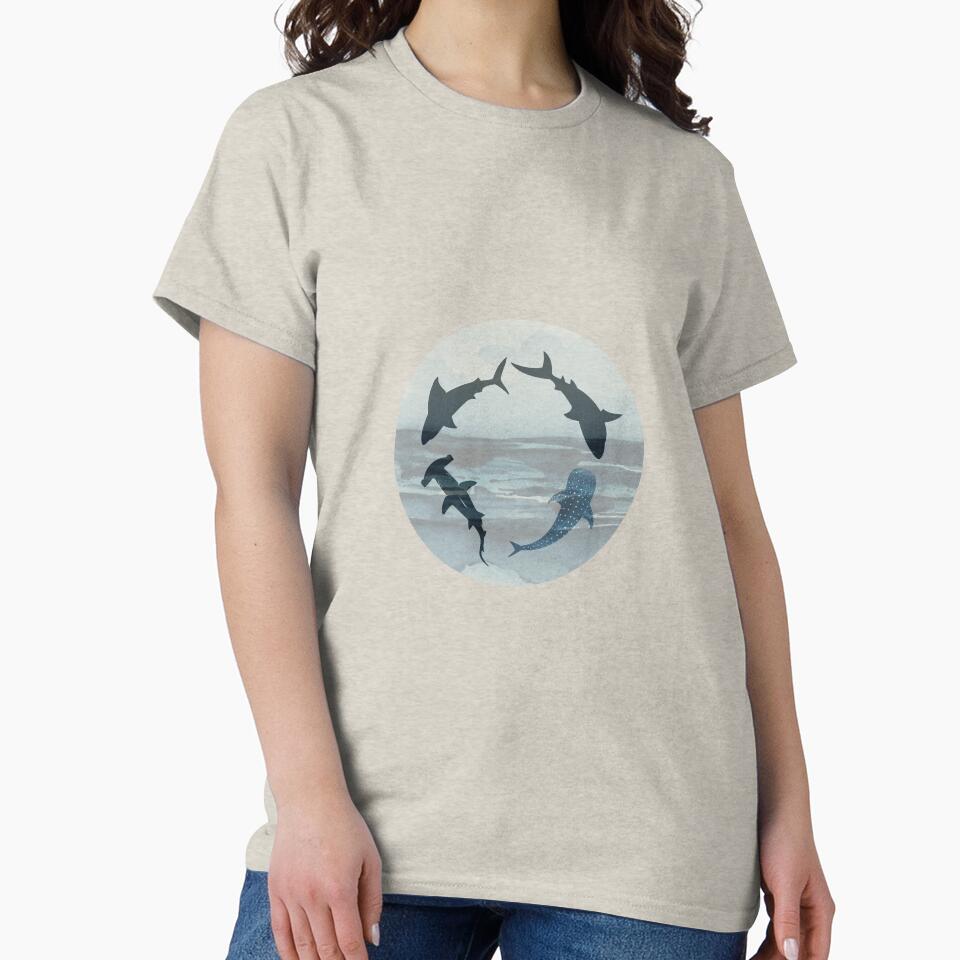 Shark Circle Design by ColorNest Designs