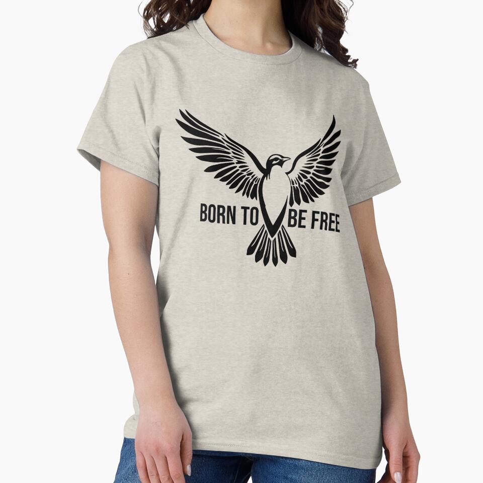Born To Be Free-black version by FogaradaDesign Unisex