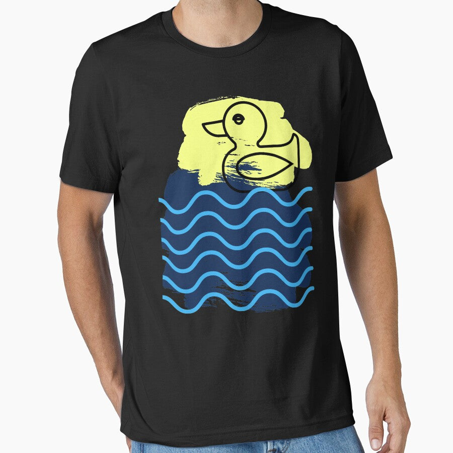 Rubber Ducks Swimming by Vacant-Ditch