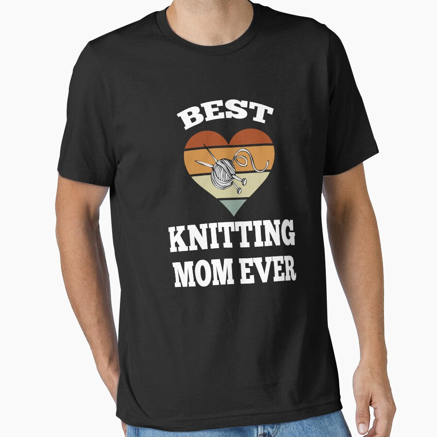 Best Knitting mom ever vintage heart by halazidan