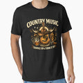 Country Music Cowboy Vintage - Western Guitar Saddle Up by SidTastic