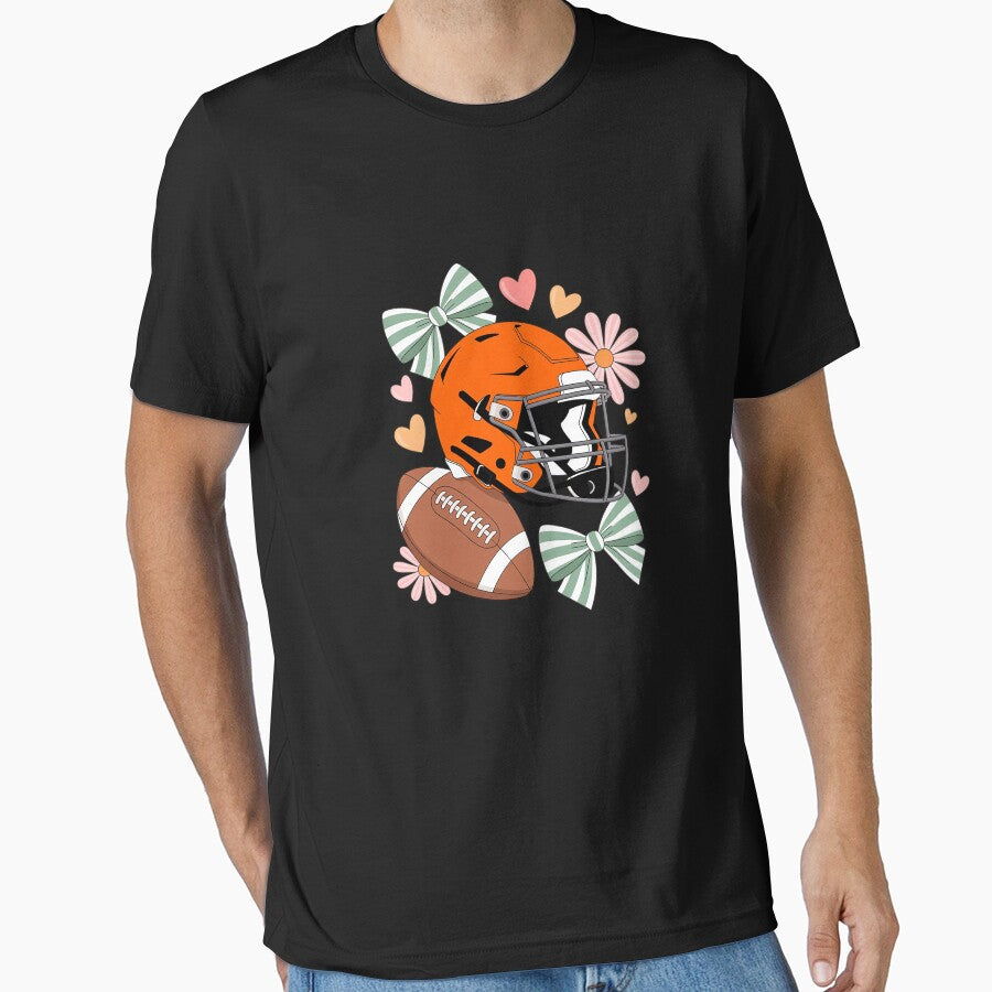 Coquette Football Bow Football Mom Game Day Women Girls Kids by TechnicalSara
